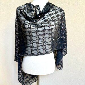 Black Sequin Scarf Charming Charlie